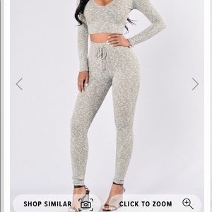 Fashion Nova grey wanderlust leggings XS NWT